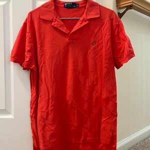 Mens large red Ralph Lauren Polo shirt